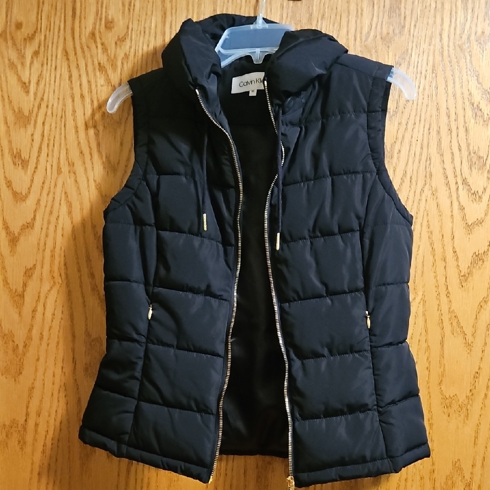 Calvin Klein Women's Quilted Black Vest